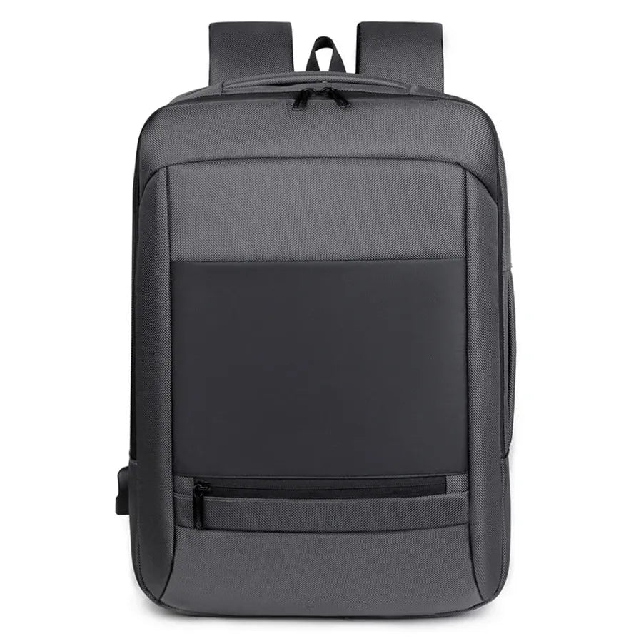 KTX-224787 Lightweight Double-Headed Zipper Laptop Backpack with USB Charging Capability