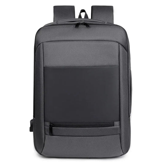 KTX-224787 Lightweight Double-Headed Zipper Laptop Backpack with USB Charging Capability