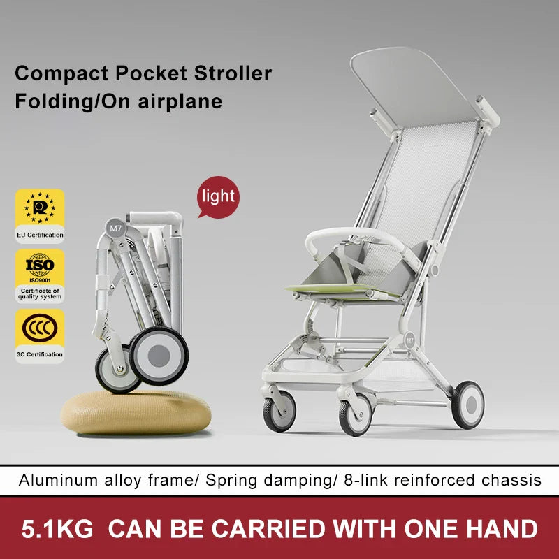 KTX-188691 Lightweight Travel System Baby Stroller and Pram for Air Travel