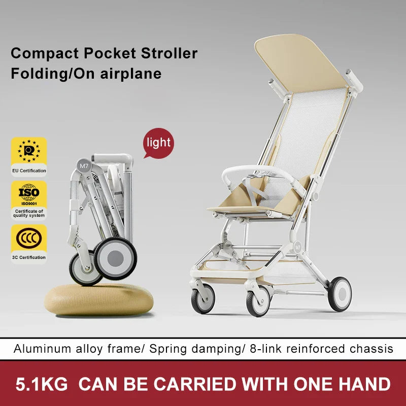 KTX-188691 Lightweight Travel System Baby Stroller and Pram for Air Travel