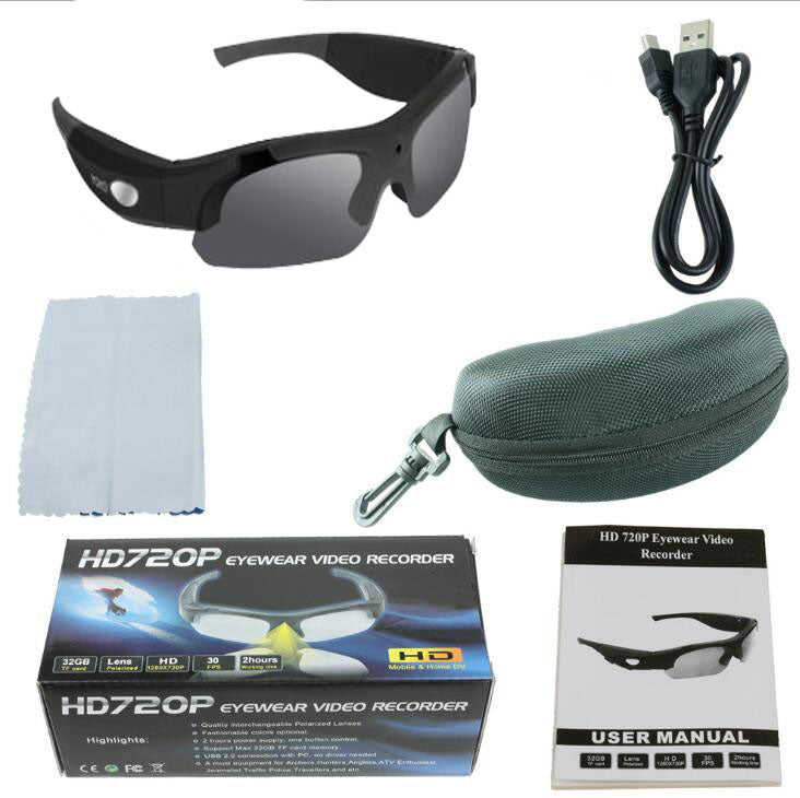 KTX-477331 1080P Video Recording Sunglasses with Polarized Lenses