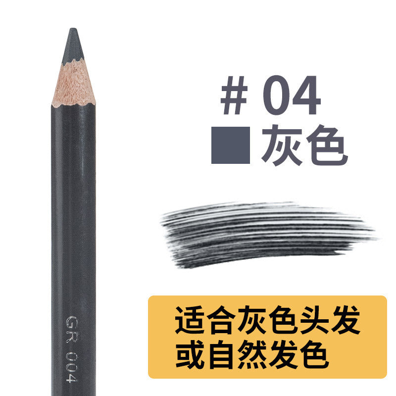 KTX-335443 Leopard Print Waterproof Eyebrow Pencil - Available in Black, Brown, Gray, and Light Brown
