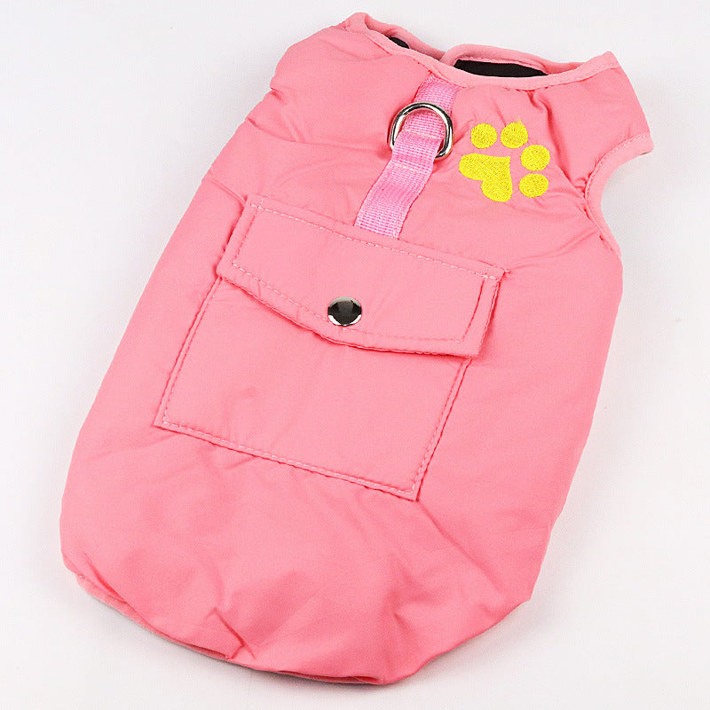 JMT-401994 Padded Cotton Vest for Medium and Large Dogs ¨C Casual Apparel with Adjustable Fit