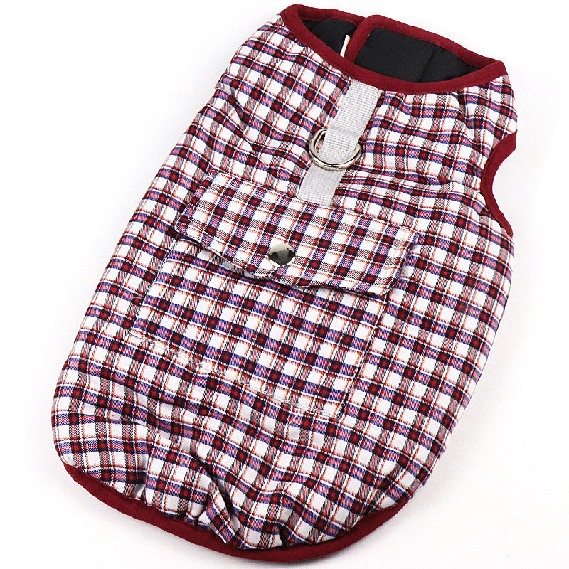 JMT-401994 Padded Cotton Vest for Medium and Large Dogs ¨C Casual Apparel with Adjustable Fit