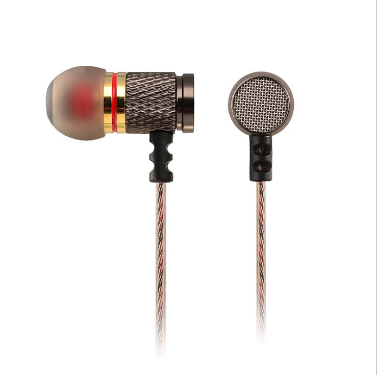 KTX-802515 Metal In-Ear Headphones with Subwoofer and Noise Cancellation for Mobile Music and MP3 Players