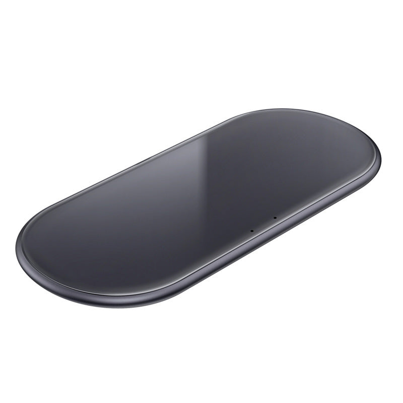 KTX-434067 Two-in-One Desktop Wireless Charger with Indicator - Type C Input, Starry Gray and Cool Silver Options