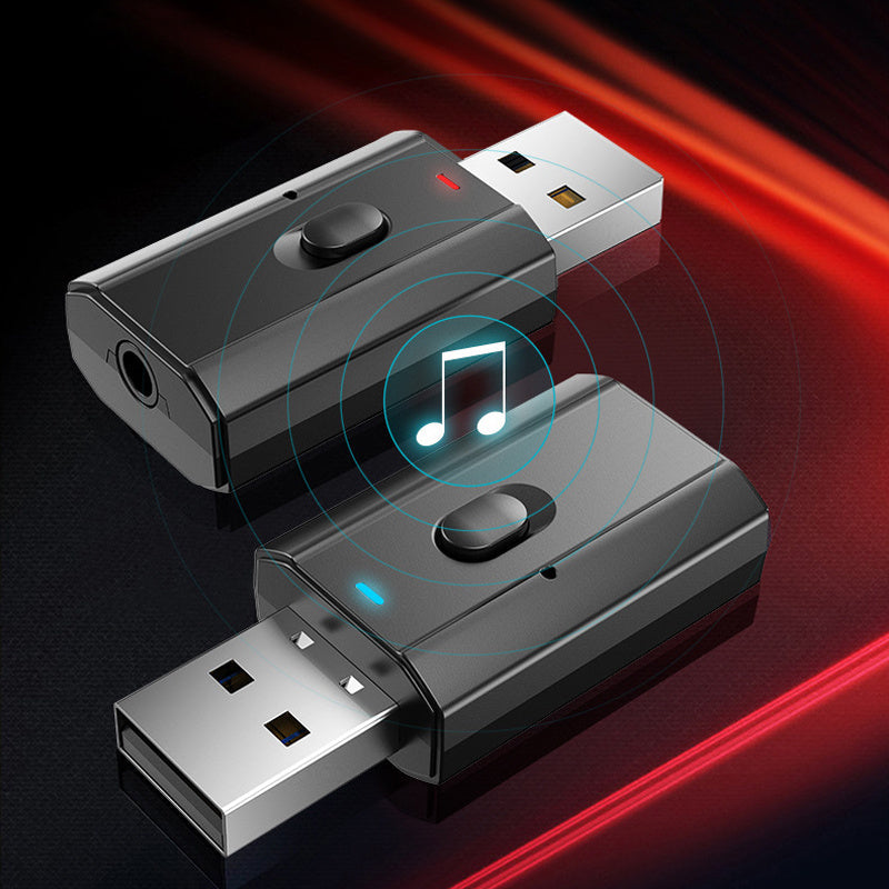 KTX-047059 Bluetooth 5.0 Audio Adapter – 2-in-1 Receive and Transmit for Computer, TV, Projector, and Audio Devices