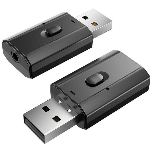 KTX-047059 Bluetooth 5.0 Audio Adapter – 2-in-1 Receive and Transmit for Computer, TV, Projector, and Audio Devices