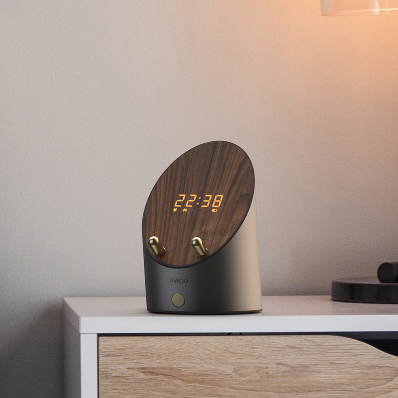 KTX-463635 Portable Bluetooth Speaker with Wireless Alarm Clock and Charging Function, 1000mAh Battery, USB Interface, Aluminum Alloy Design, 6-10 Hours Playtime