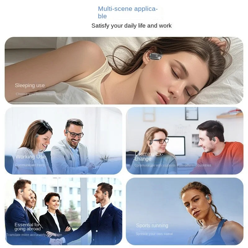 KTX-099411 Open-Ear Wireless Bluetooth Headset with ANC Noise Cancellation and Touch Control Screen