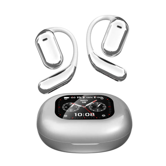 KTX-099411 Open-Ear Wireless Bluetooth Headset with ANC Noise Cancellation and Touch Control Screen