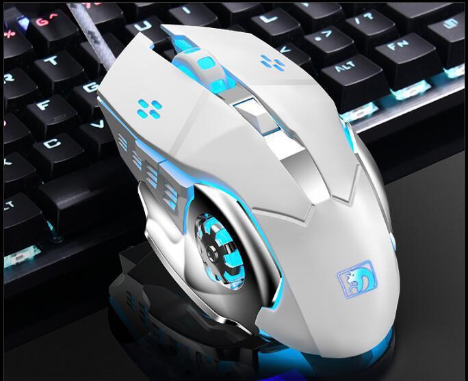 KTX-841875 Eat Chicken Game Set with One-Handed Controller and Gaming Mouse for IOS and Android Platforms