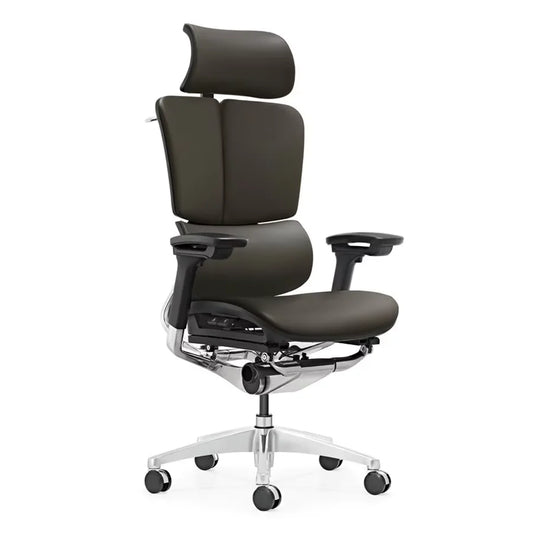KTX-910995 Ergonomic Leather Office Chair with 360-Degree Swivel Function for PC and Desk Use