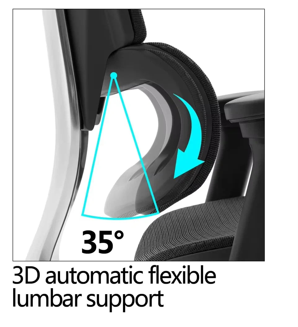 KTX-910995 Ergonomic Leather Office Chair with 360-Degree Swivel Function for PC and Desk Use