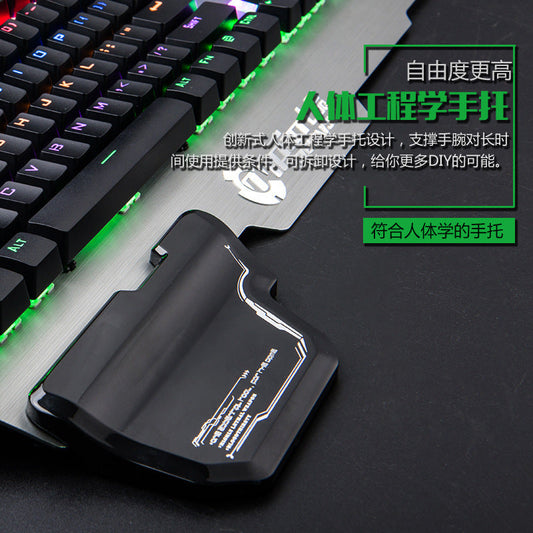 KTX-220947 Illuminated Metal Mechanical Gaming Keyboard with Wired Connectivity