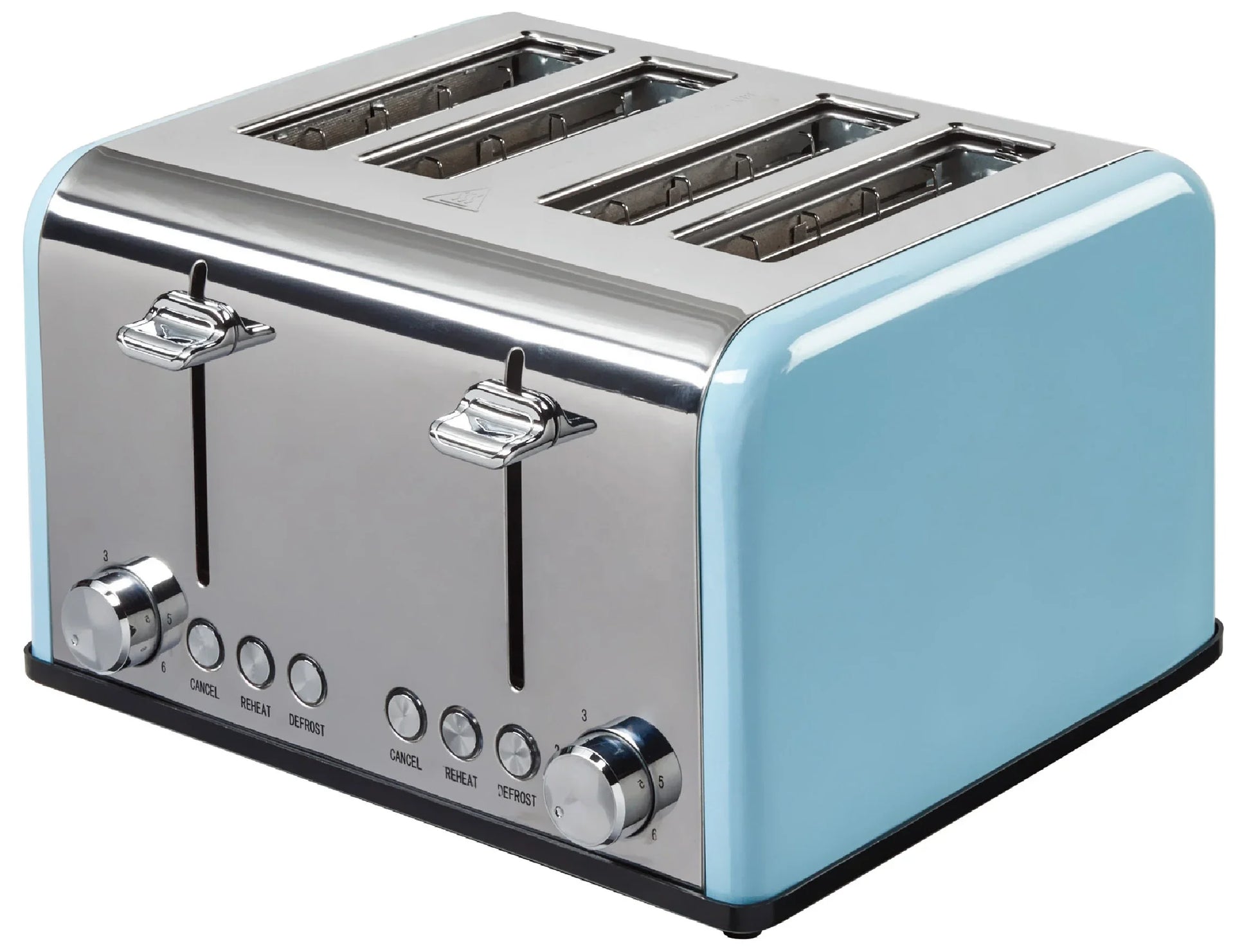 KTX-668563 4-Slice Automatic Pop-Up Toaster with Custom Pattern Design for Kitchen Use