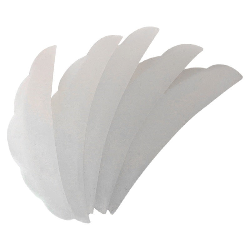 KTX-896275 Silicone Gaskets for Eyelash Planting - 5 Pairs White & Pink Sunflower Edge