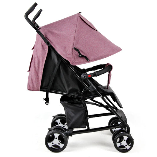 KTX-533331 Lightweight Multi-Position Recline Newborn Stroller with Canopy, Compact and Foldable Baby Pram