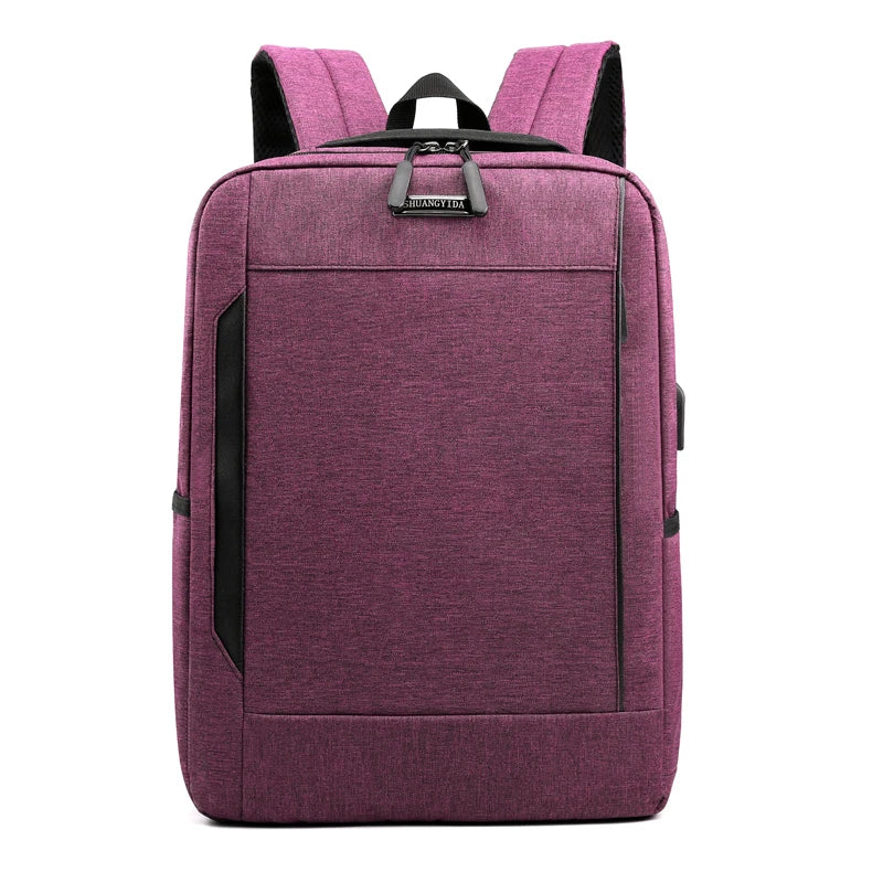 KTX-175059 Stylish Waterproof Business Laptop Backpack with USB Charging Port and Custom Logo Options