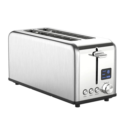 KTX-567955 Digital Toaster with LED Timer Display for Perfectly Toasted Long Slices