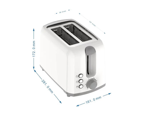 KTX-682067 2-Slice Automatic Pop-Up Toaster with Cool Touch Design for Sandwiches and More