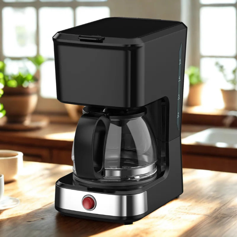 KTX-115795 5-Cup Drip Coffee Maker with Clear Water Level and Non-Stick Warming Plate