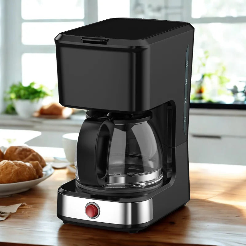 KTX-115795 5-Cup Drip Coffee Maker with Clear Water Level and Non-Stick Warming Plate