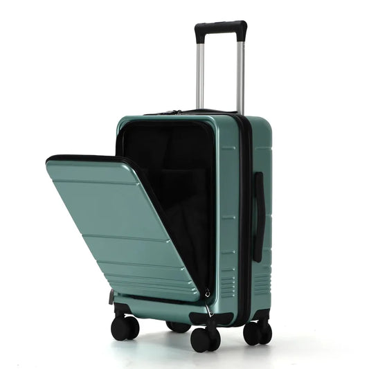 KTX-879315 Stylish Carry-On Trolley Suitcase with Laptop Compartment for Travel