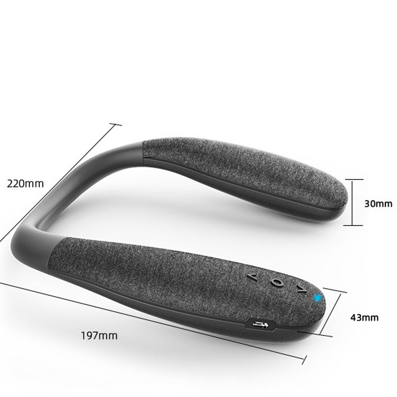 KTX-671443 Wireless Bluetooth Neck-Mounted Speaker with 10-Hour Playtime and Dual Speakers