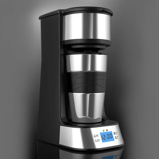KTX-654739 Automatic Single 24-Hour Programmability Drip Coffee Maker with LCD Screen for Office and Home Use