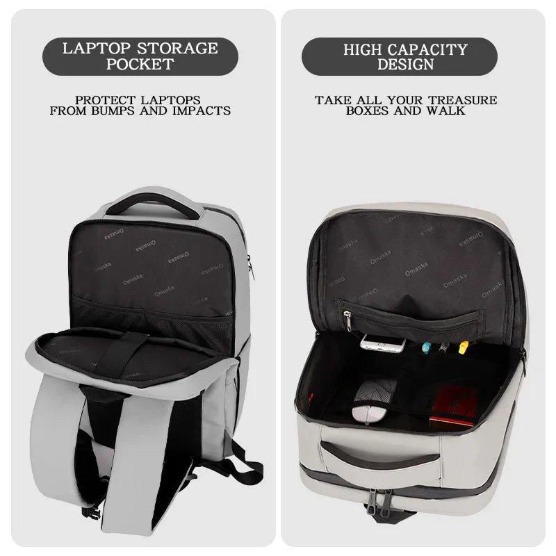 KTX-296083 Large Capacity Nylon Laptop Backpack for Casual Use - Ideal for Students and Everyday Travel