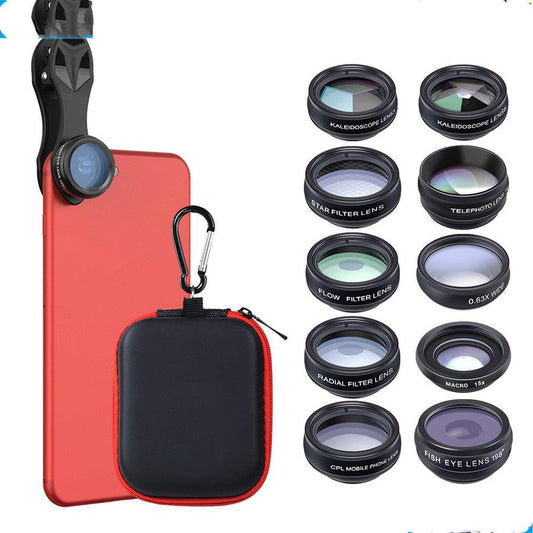 KTX-970643 Universal 10-in-1 Polarization Cell Phone Lens Set for Enhanced Photography