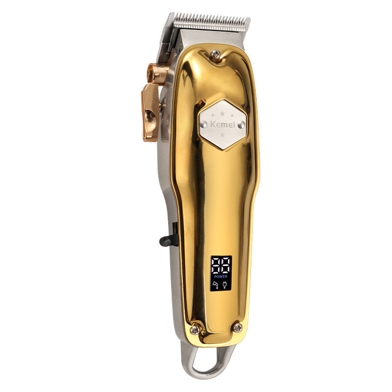 KTX-271571 Stainless Steel Electric Hair Clipper with USB Charging, 2200mAh Battery, Fine Adjustment Options, and Multiple Combs
