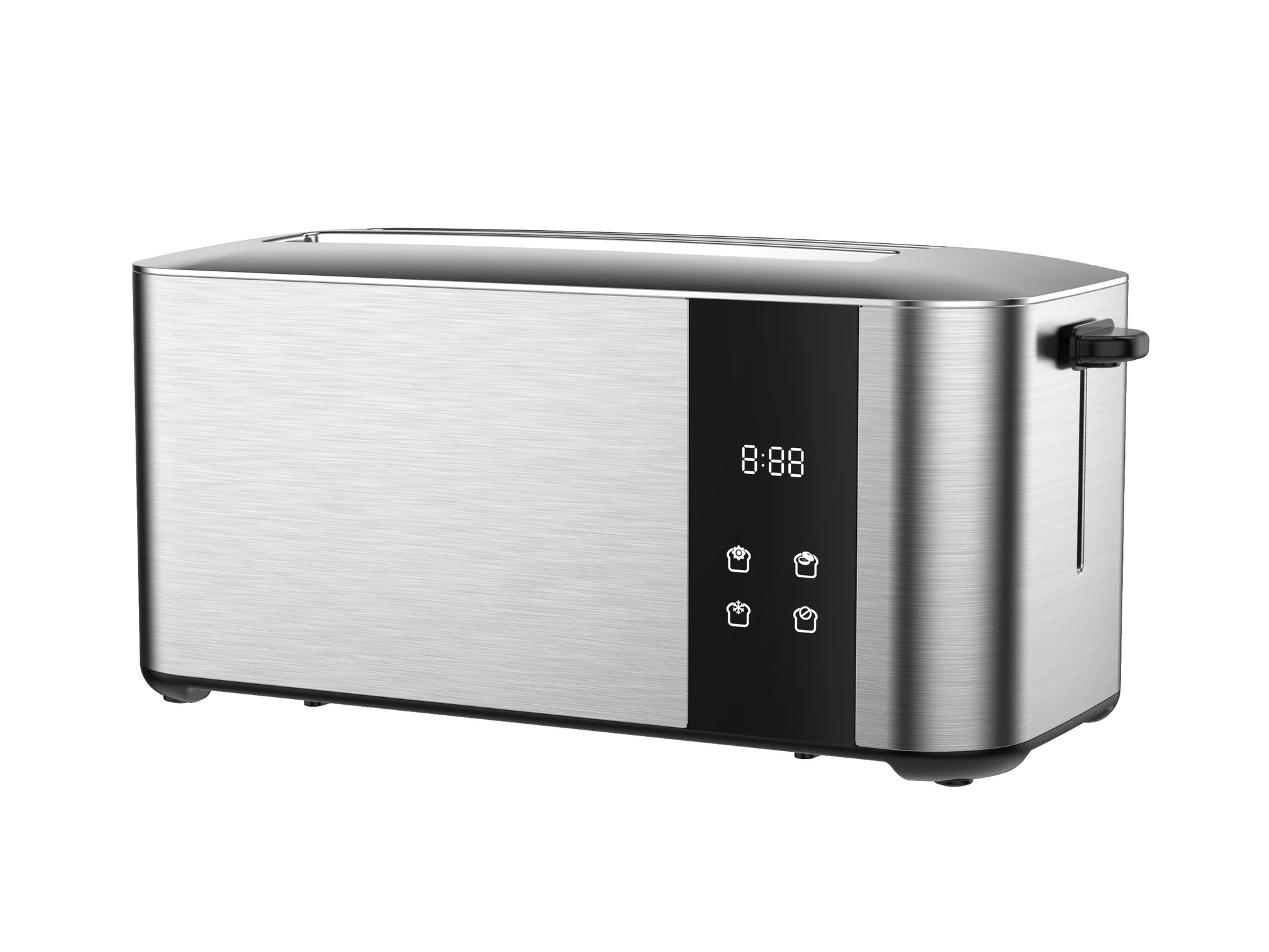 KTX-389459 Custom Touch Screen 4-Slice Long Slot Stainless Steel Toaster for Home Breakfast and Sandwich Making
