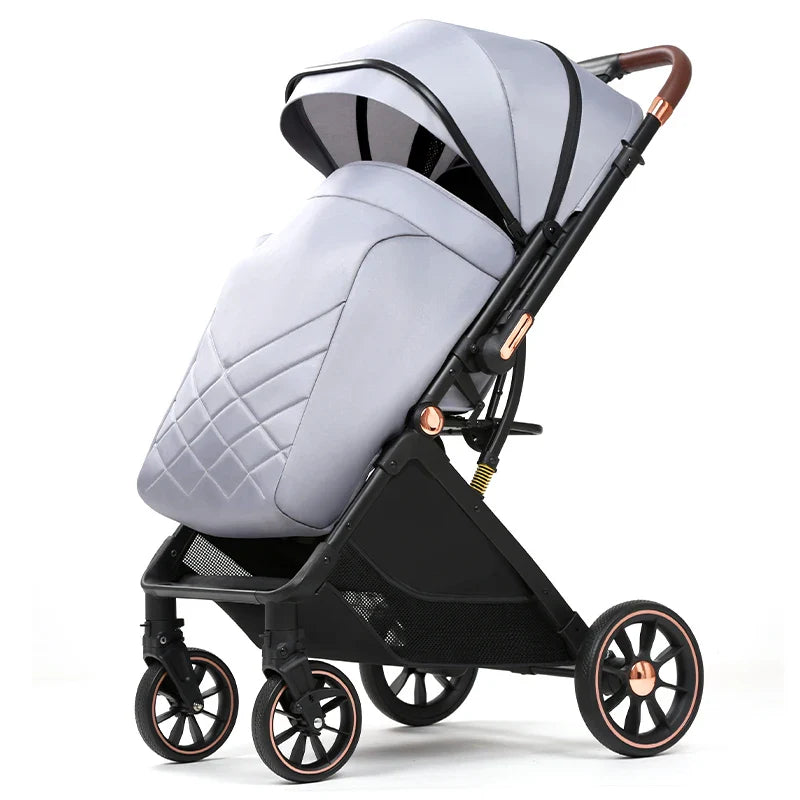 KTX-845203 Reversible 3-in-1 Lightweight Stroller with Folding Design and Adjustable Push Handle