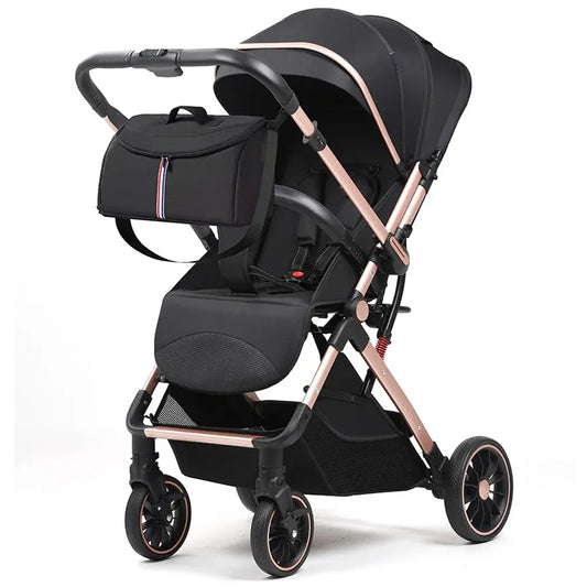 KTX-845203 Reversible 3-in-1 Lightweight Stroller with Folding Design and Adjustable Push Handle