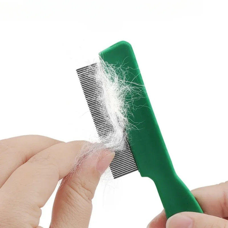 JMT-430154 Stainless Steel Pin Pet Flea Comb for Dogs and Cats - Grooming and Removal Tool