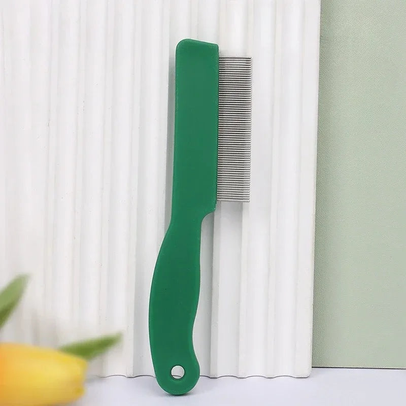 JMT-430154 Stainless Steel Pin Pet Flea Comb for Dogs and Cats - Grooming and Removal Tool