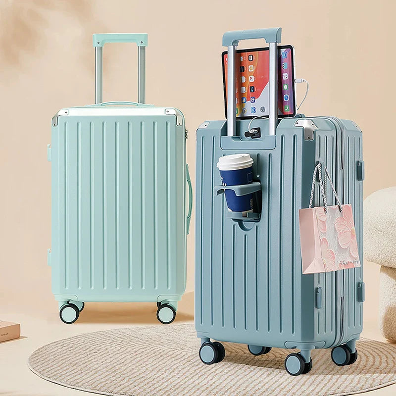 KTX-078227 Versatile Trolley Luggage Set - 14, 20, 24, 28 Inch Travel Suitcase with 360-Degree Rotating Wheels