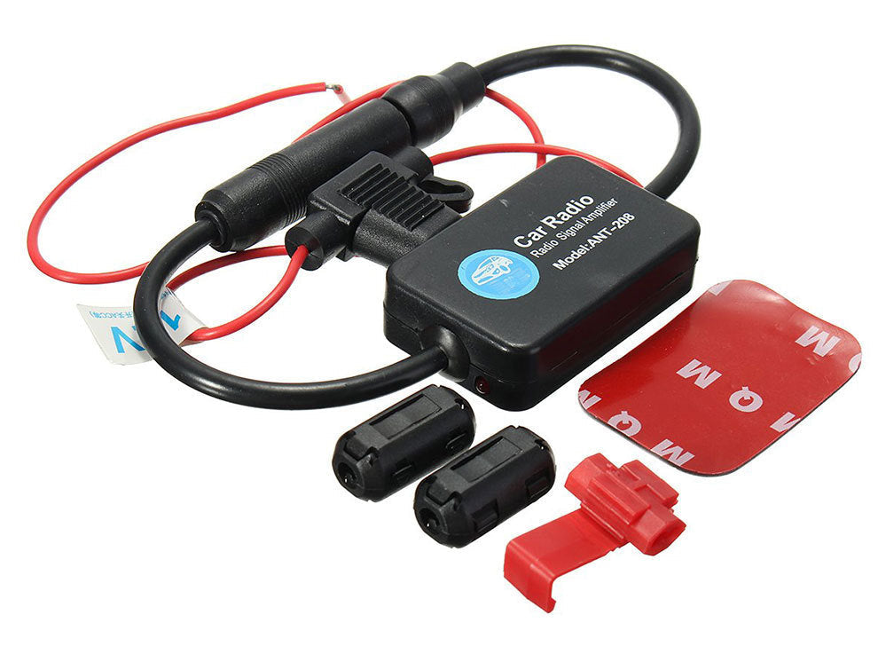 KTX-974611 Car Radio Signal Amplifier for Improved AM/FM Reception and Noise Reduction