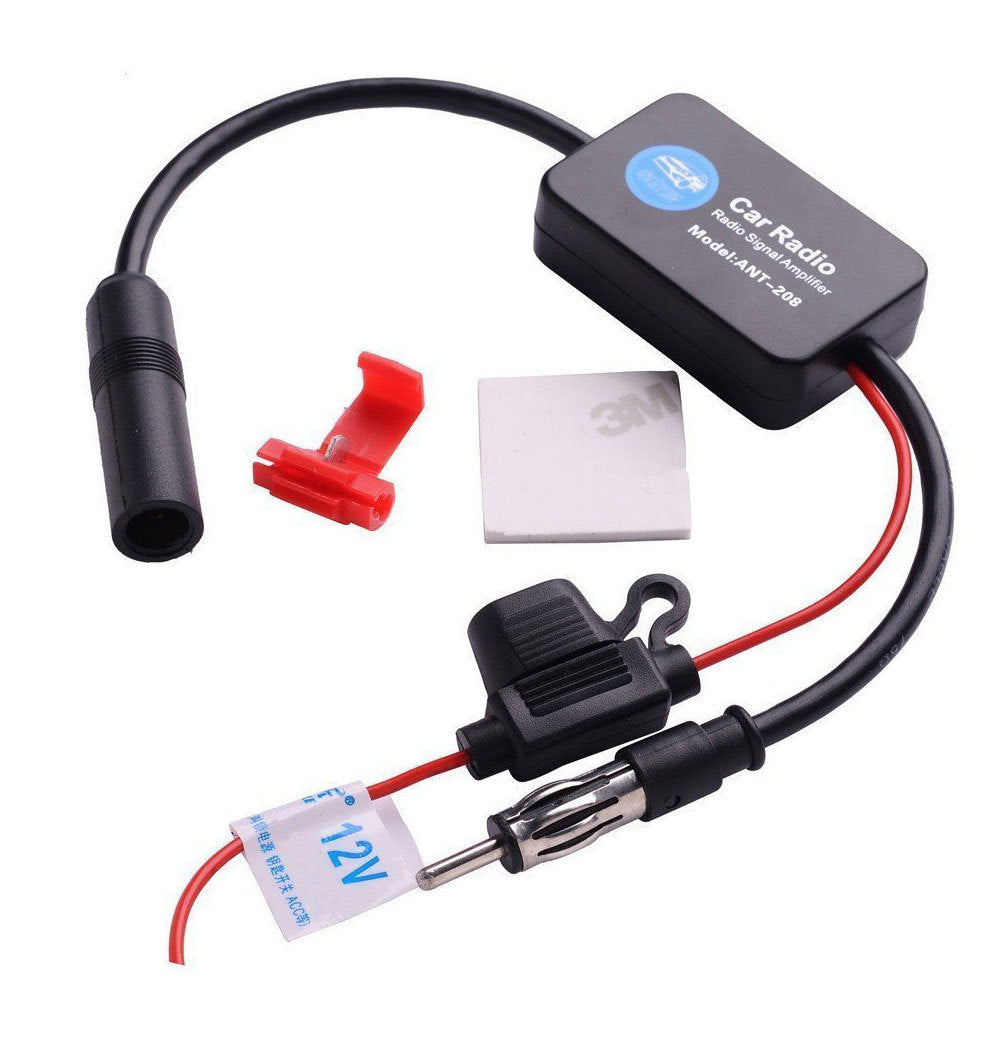 KTX-974611 Car Radio Signal Amplifier for Improved AM/FM Reception and Noise Reduction