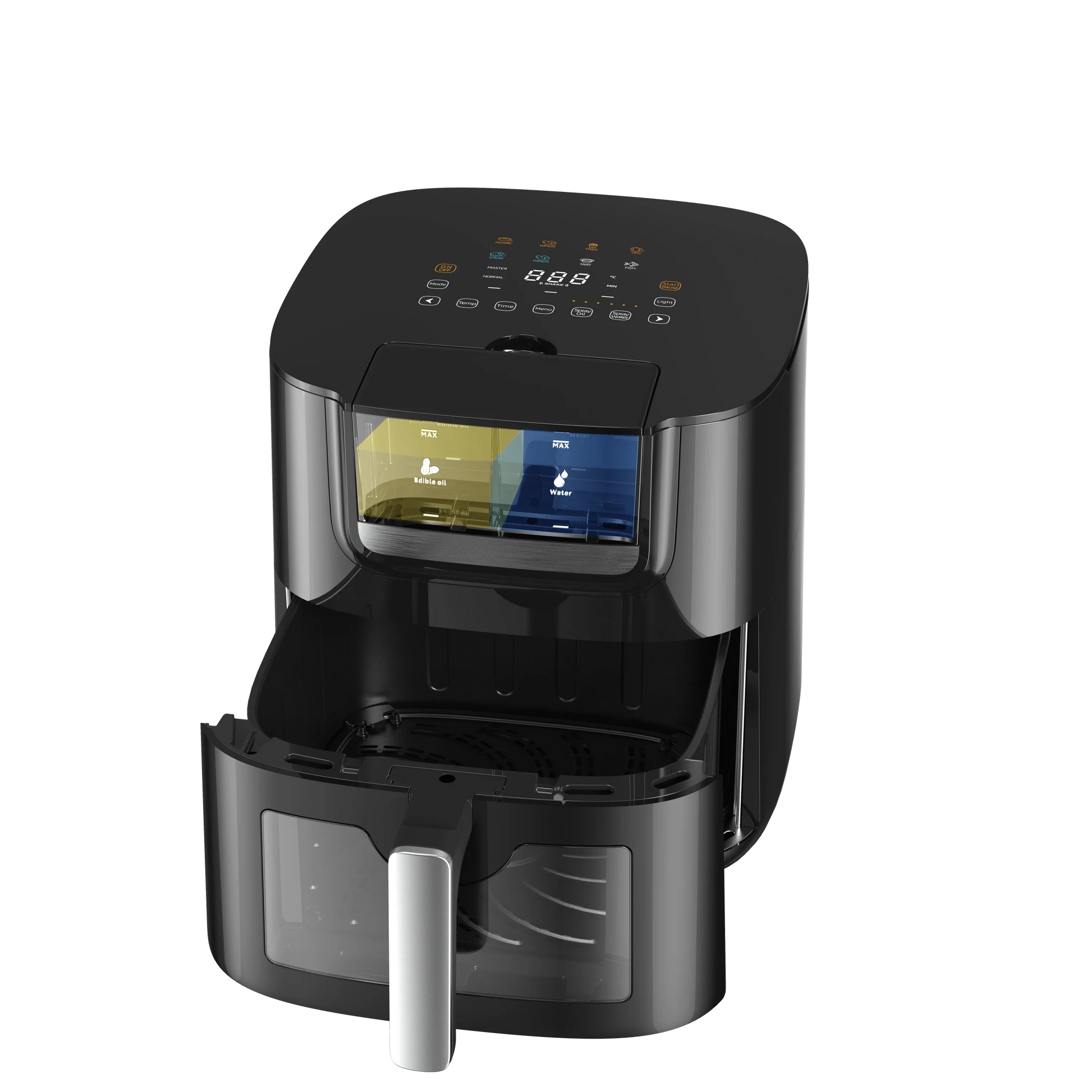 KTX-516755 7L Multifunctional Air Fryer with Patented Mist Technology and Transparent Window, Includes 8 Cooking Presets