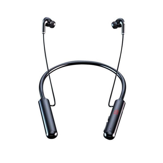 KTX-492499 Wireless Neckband Bluetooth Headset with Voice Control and Battery Display, Stereo Sound, Dual Ear Support, 10m Range