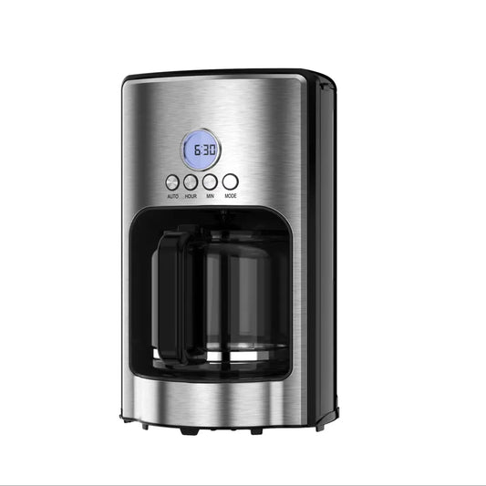 KTX-525971 Automatic 12-Cup Drip Coffee Maker with Warm Preservation Function and 1000W Power