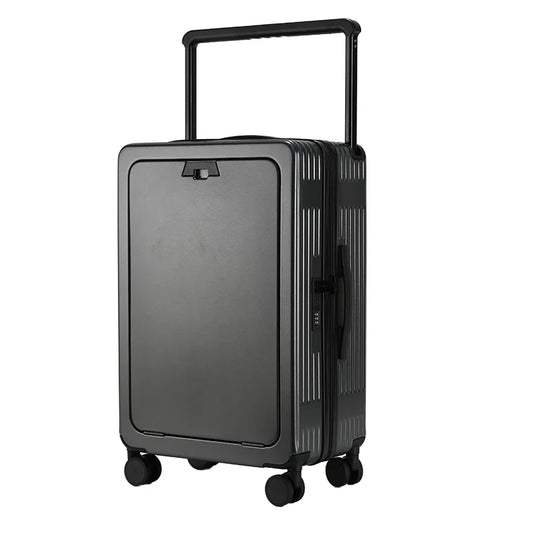 KTX-880467 Expandable Cabin Suitcase with Wheels and Laptop Stand for Travel Carry-On