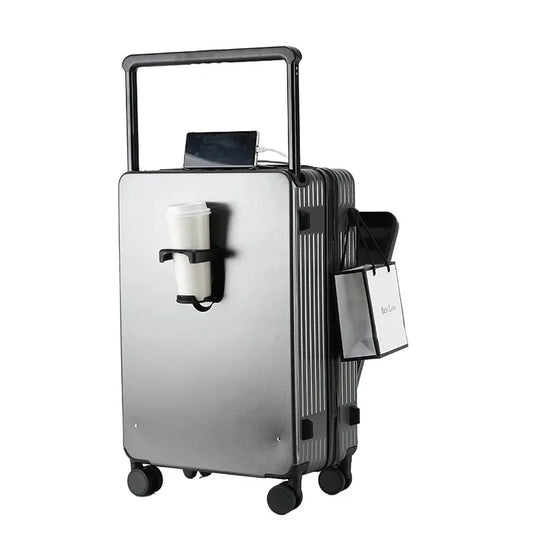 KTX-880467 Expandable Cabin Suitcase with Wheels and Laptop Stand for Travel Carry-On