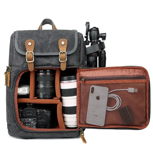 KTX-909267 Large Capacity Outdoor SLR Camera Backpack for Travel and Storage
