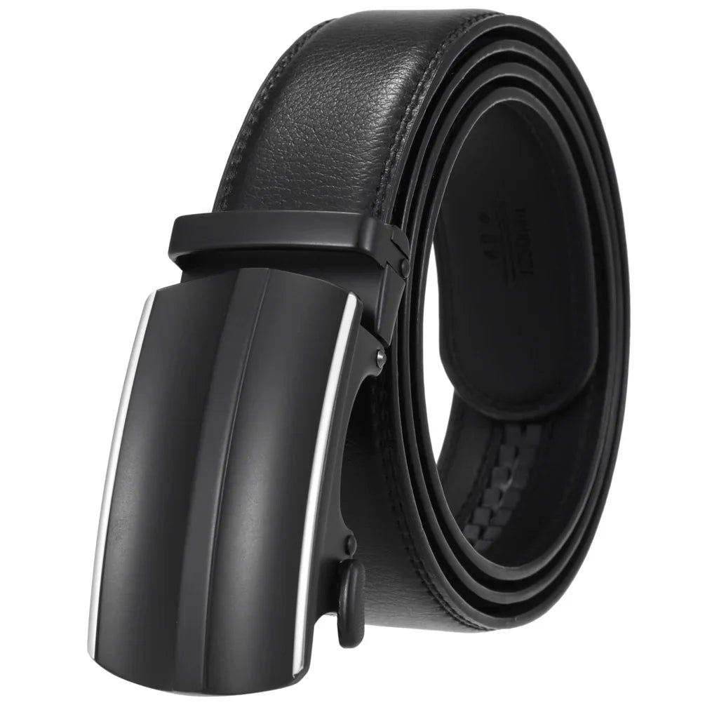 KTX-584723 Genuine Cow Leather Men's Designer Belt - Sophisticated and Durable Accessory