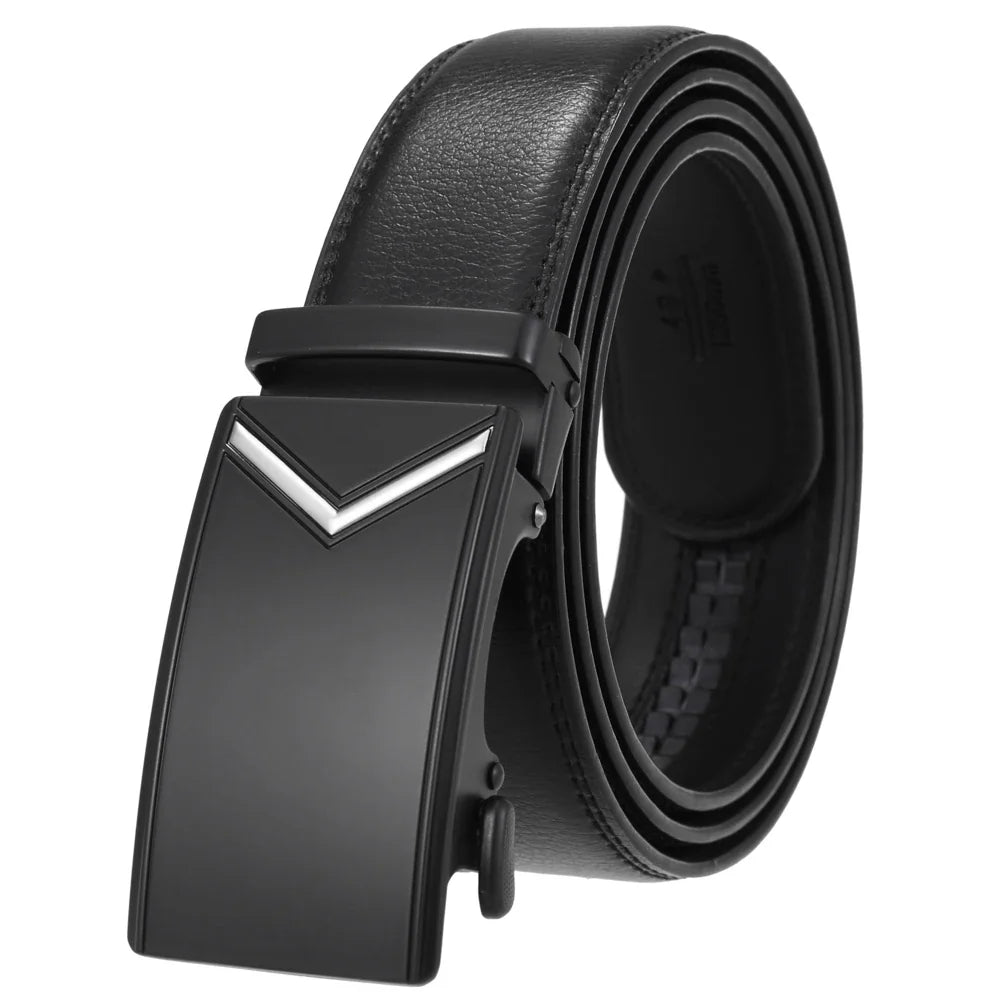 KTX-584723 Genuine Cow Leather Men's Designer Belt - Sophisticated and Durable Accessory