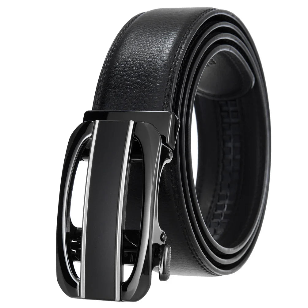 KTX-584723 Genuine Cow Leather Men's Designer Belt - Sophisticated and Durable Accessory